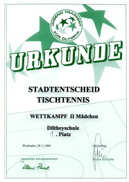 Urkunde Mdchen